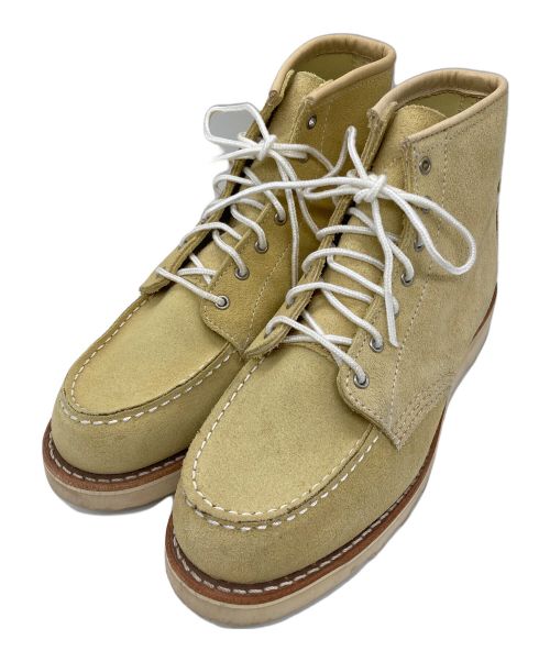 RED WING（レッドウィング）RED WING (レッドウィング) 6-inch Classic Moc クラシック モック スウェード レザー ブーツ ベージュ サイズ:24cmの古着・服飾アイテム