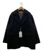 Ameriアメリ）の古着「2WAY MOHAIR SHAGGY BIG JACKET」｜ブラック