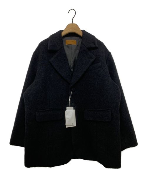 Ameri（アメリ）AMERI (アメリ) 2WAY MOHAIR SHAGGY BIG JACKET ブラック サイズ:Fの古着・服飾アイテム