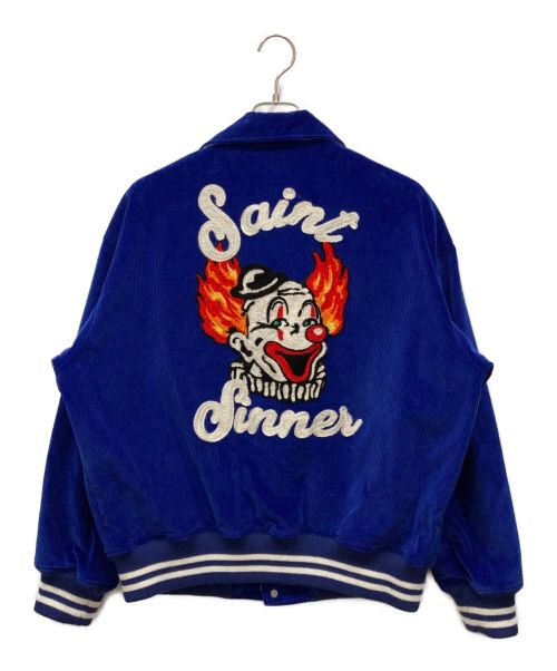 SAINT MICHAEL（セントマイケル）SAINT MICHAEL (セントマイケル)  CORDUROY JACKET　コーデュロイジャケット　SM-A21-0000-040　ヴィンテージ加工 ブルー サイズ:Mの古着・服飾アイテム