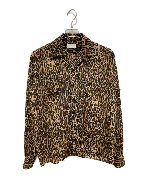 LITTLEBIG（リトルビッグ）LITTLEBIG (リトルビッグ) Leopard Open Collared SH ブラウン サイズ:2(M)の古着・服飾アイテム