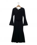 HER LIP TOハーリップトゥ）の古着「Sommier Mermaid Knit Dress」｜ブラック