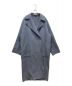 BLAMINK (ブラミンク) belted wool long coat ベルテッドウールロングコート 7925-299-0250 スカイブルー サイズ:38：45000円