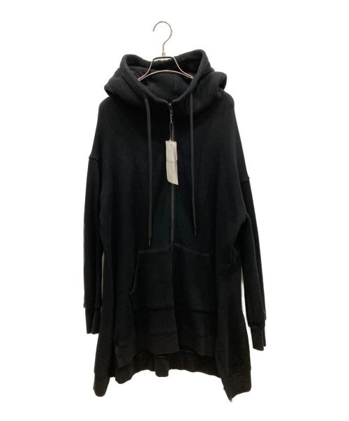 REGULATION Yohji Yamamoto（レギュレーションヨウジヤマモト）REGULATION Yohji Yamamoto (レギュレーションヨウジヤマモト) ジップアップパーカー　FQ-T53-013 ブラック サイズ:2の古着・服飾アイテム