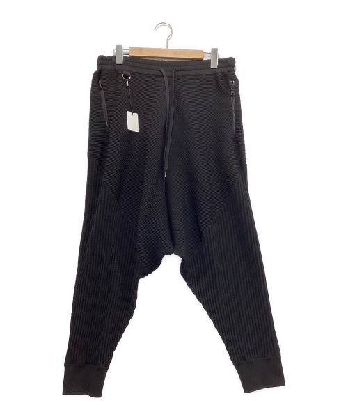 s'yte（サイト）s'yte (サイト) Hem Rib Saruel Pants ブラック サイズ:3の古着・服飾アイテム