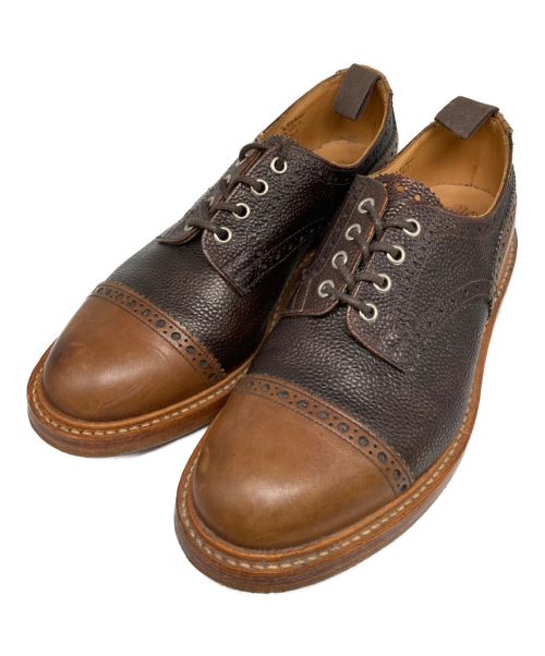 Tricker's（トリッカーズ）Tricker's (トリッカーズ) Waste(twice) (ウエストトワイス) トゥ-キャップシューズ ブラウン サイズ:UK9の古着・服飾アイテム