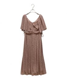 HER LIP TO（ハーリップトゥ）の古着「heart petal midi dress 半袖ワンピース」｜ピンク