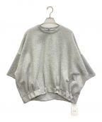 CLANEクラネ）の古着「TUCK HEM COMPACT TOPS/タックヘム コンパクト トップス」｜グレー