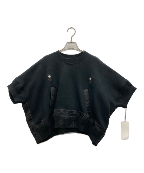 sacai（サカイ）sacai (サカイ) Sponge Sweat Pullover ブラック サイズ:SIZE 1の古着・服飾アイテム