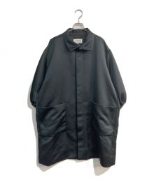 Maison Margiela 4（メゾンマルジェラ 4）の古着「パフスリーブオーバーサイズサテンコート 21SS S51CU0251」｜ブラック