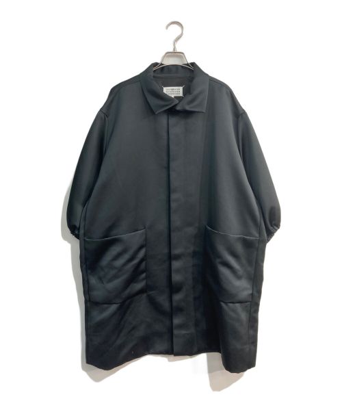 Maison Margiela 4（メゾンマルジェラ 4）Maison Margiela 4 (メゾンマルジェラ 4) パフスリーブオーバーサイズサテンコート 21SS S51CU0251 ブラック サイズ:38の古着・服飾アイテム