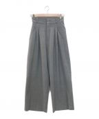 SIWEMシウム）の古着「WIDE BELT TUCK PANTS」｜グレー