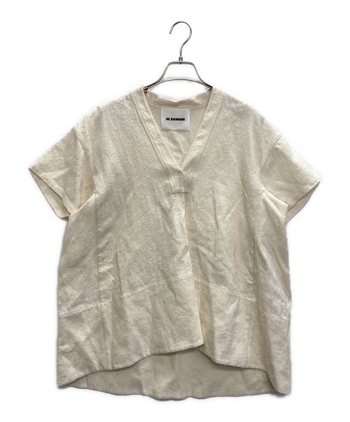 JIL SANDER（ジルサンダー）JIL SANDER (ジルサンダー) ピリングプルオーバーシャツ アイボリー サイズ:SIZE 34の古着・服飾アイテム