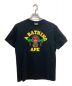 BAPE BY A BATHING APE（ベイプバイアベイシングエイプ）の古着「BAPE TEE」｜ブラック