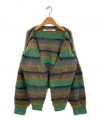 PERVERZEパーバーズ）の古着「Mohair Wide Cardigan」｜グリーン