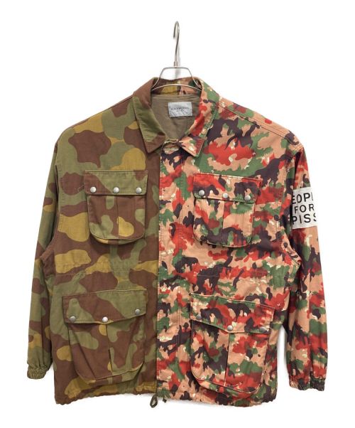 Black Weirdos（ブラック ウィドース）Black Weirdos (ブラック ウィドース) Double Camo Army Jacket カーキ サイズ:XLの古着・服飾アイテム