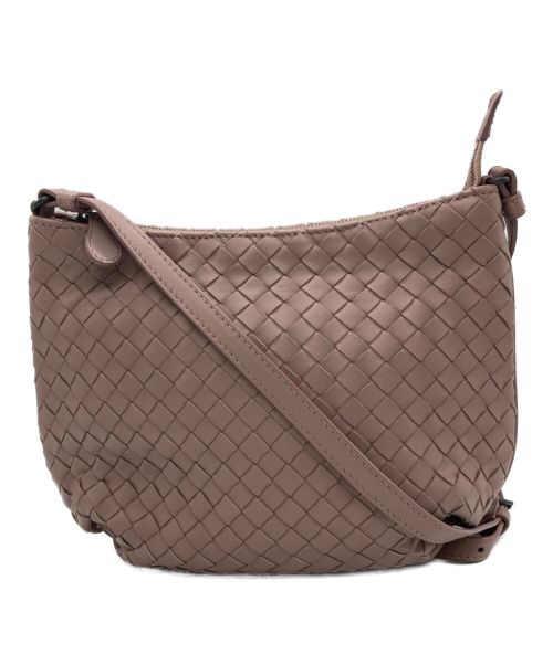 BOTTEGA VENETA（ボッテガベネタ）BOTTEGA VENETA (ボッテガベネタ) イントレチャートミニショルダーバッグ 型番	522878 ピンクの古着・服飾アイテム