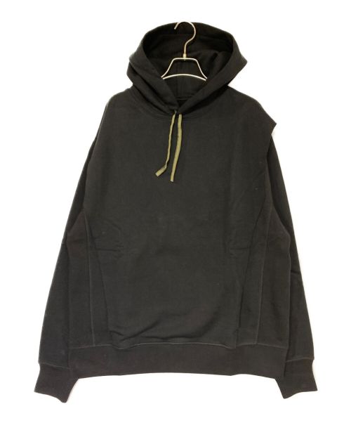 ACRONYM（アクロニウム）ACRONYM (アクロニウム) ORGANIC COTTON HOODED SWEATSHIRT ブラック サイズ:Mの古着・服飾アイテム