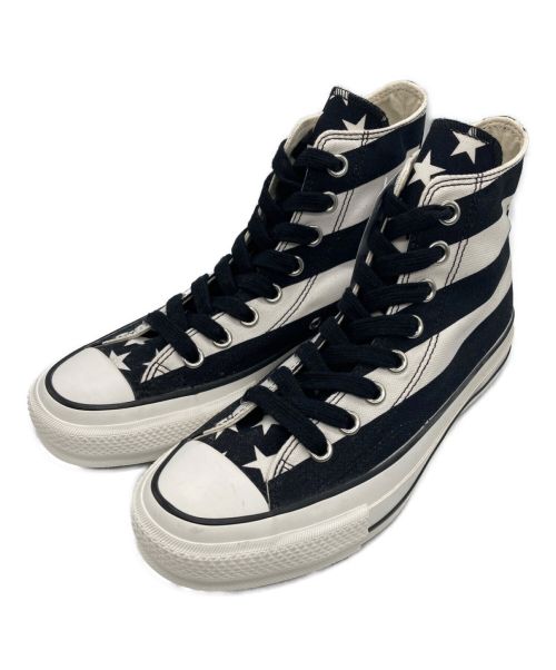 CONVERSE ADDICT（コンバース アディクト）CONVERSE ADDICT (コンバース アディクト) CHUCK TAYLOR MATERIAL HI ホワイト×ブラック サイズ:23の古着・服飾アイテム