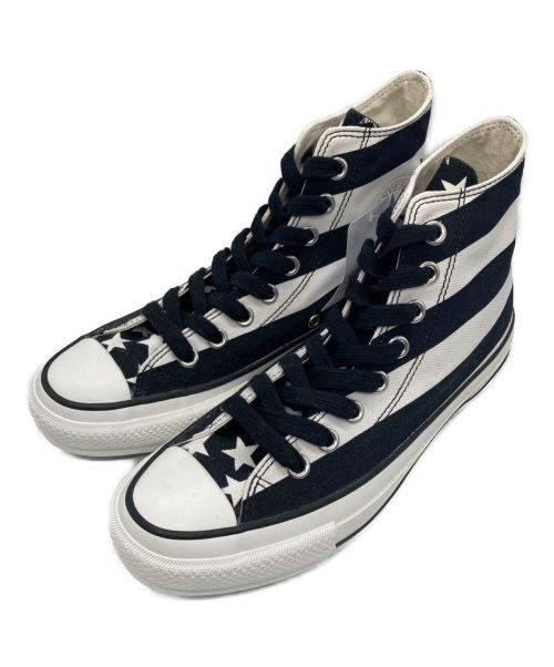 CONVERSE ADDICT（コンバース アディクト）CONVERSE ADDICT (コンバース アディクト) CHUCK TAYLOR MATERIAL HI ホワイト×ブラック サイズ:24の古着・服飾アイテム