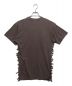 FUMIKA UCHIDA (フミカウチダ) OVERDYED SIDE SHORRING TEE ブラウン サイズ:M：7000円