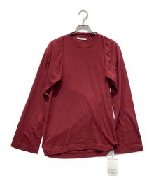 FUMIKA UCHIDA（フミカウチダ）の古着「SEPARATE LONG-SLEEVE TEE」｜バーガンディー