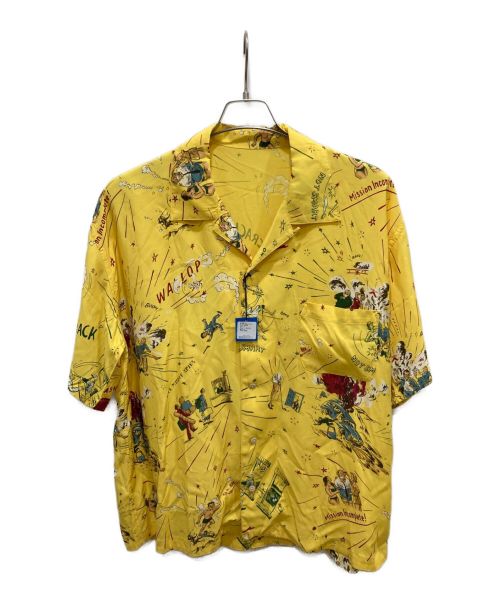 Porter Classic（ポータークラシック）Porter Classic (ポータークラシック) 落ちこぼれスパイALOHA SHIRT イエロー サイズ:M 未使用品の古着・服飾アイテム