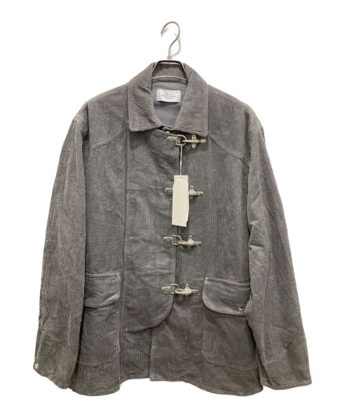 UNUSED（アンユーズド）UNUSED (アンユーズド) CORDUROY FIREMAN JACKET グレー サイズ:3 未使用品の古着・服飾アイテム