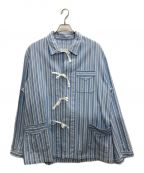 Maison Margielaメゾンマルジェラ）の古着「22SS STRIPE SHIRTS JACKET/ストライプシャツジャケット」｜ブルー