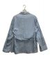 Maison Margiela (メゾンマルジェラ) 22SS STRIPE SHIRTS JACKET/ストライプシャツジャケット ブルー サイズ:39：39800円