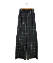 HYKE（ハイク）の古着「PLAID EASY PANTS」｜ブラック