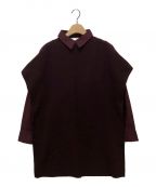 Ameriアメリ）の古着「PONCHO VEST WITH SHIRT」｜ボルドー