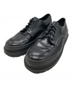 ambエーエムビー）の古着「SEAM TAPE PLAIN TOE LEATHER SHOES」｜ブラック