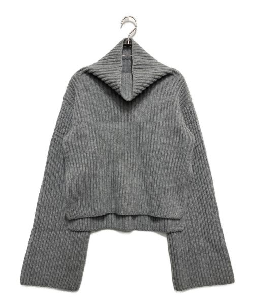 THE SHISHIKUI（ザ シシクイ）THE SHISHIKUI (ザ シシクイ) HIGH NECK KNIT グレー サイズ:Freeの古着・服飾アイテム