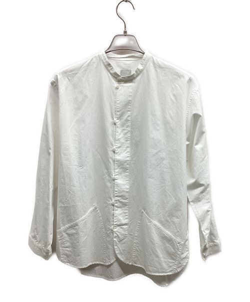 5W（ファイブワット）5W (ファイブワット) バンドカラーシャツ ホワイト サイズ:2の古着・服飾アイテム