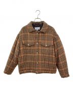 Maison Margielaメゾンマルジェラ）の古着「Wool Checked Jacket In Red」｜ブラウン