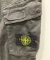 中古・古着 STONE ISLAND (ストーンアイランド) ガーメントダイコットンストレッチシャーリングテーパードカーゴパンツ  ロゴパッチ イージー カーゴパンツ 7515313L1 ブラック サイズ:W32：32000円