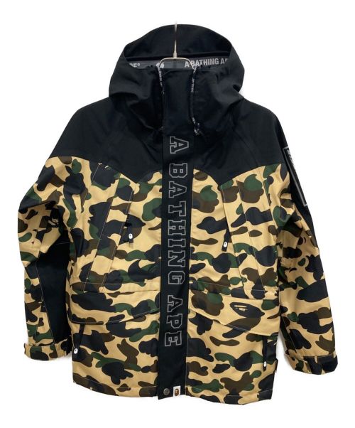 A BATHING APE（アベイシングエイプ）A BATHING APE (アベイシングエイプ) 1ST CAMO SNOWBOARD JACKET オリーブ サイズ:Sの古着・服飾アイテム