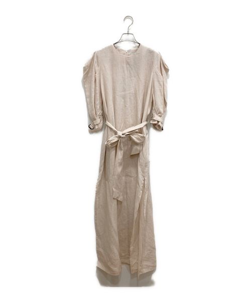 HYKE（ハイク）HYKE (ハイク) LINEN SHORT SLEEVE MAXI DRESS アイボリー サイズ:1 未使用品の古着・服飾アイテム