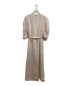 HYKE (ハイク) LINEN SHORT SLEEVE MAXI DRESS アイボリー サイズ:1 未使用品：14800円