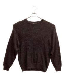 AURALEE（オーラリー）の古着「BRUSHED SUPER KID MOHAIR KNIT P/O」｜ブラウン