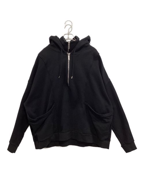 RAF SIMONS（ラフシモンズ）RAF SIMONS (ラフシモンズ) Gothic regular fit hoodie ブラック サイズ:Sの古着・服飾アイテム