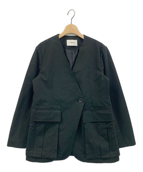 la peau de gem（ラポドゥジェム）la peau de gem (ラポドゥジェム) safari jacket ブラック サイズ:38の古着・服飾アイテム