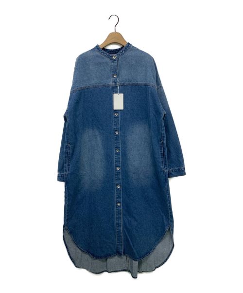 Q.anos（キュアノス）Q.anos (キュアノス) Denim one-piece インディゴ サイズ:Fの古着・服飾アイテム