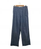 MADISON BLUEマディソンブルー）の古着「HIGH WAIST PANTS CHAMBRAY」｜ブルー