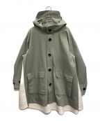 nagonstansナゴンスタンス）の古着「3LAYERED CO POPLIN コンビhooded coat」｜ライトカーキ