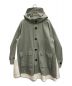 nagonstans（ナゴンスタンス）の古着「3LAYERED CO POPLIN コンビhooded coat」｜ライトカーキ