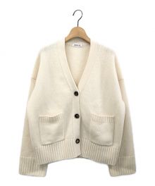 EVERYDAY I LIKE.（エヴリデイ アイ ライク）の古着「Cashmere Chunky Vネックカーディガン」｜ホワイト