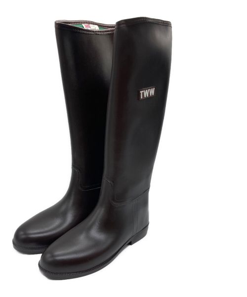 Traditional Weatherwear（トラディショナルウェザーウェア）Traditional Weatherwear (トラディショナルウェザーウェア) TWW LONG RAIN BOOTS / レインブーツ ブラウン サイズ:37の古着・服飾アイテム