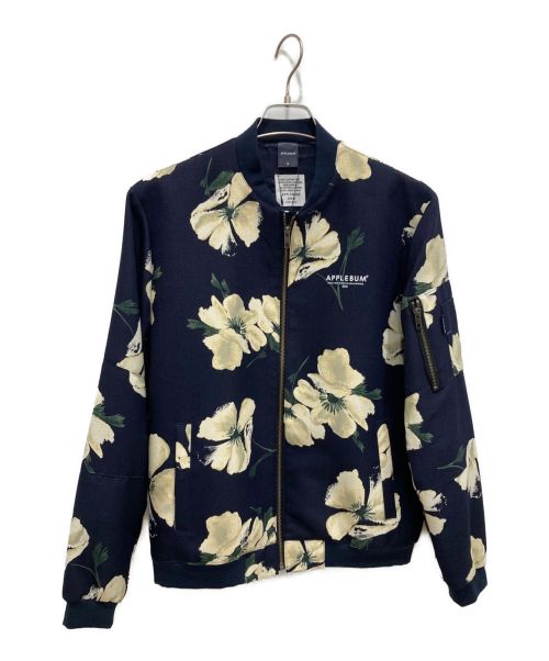 APPLEBUM（アップルバム）APPLEBUM (アップルバム) Navy Flower Light MA-1 Jacket ネイビー サイズ:M 未使用品の古着・服飾アイテム